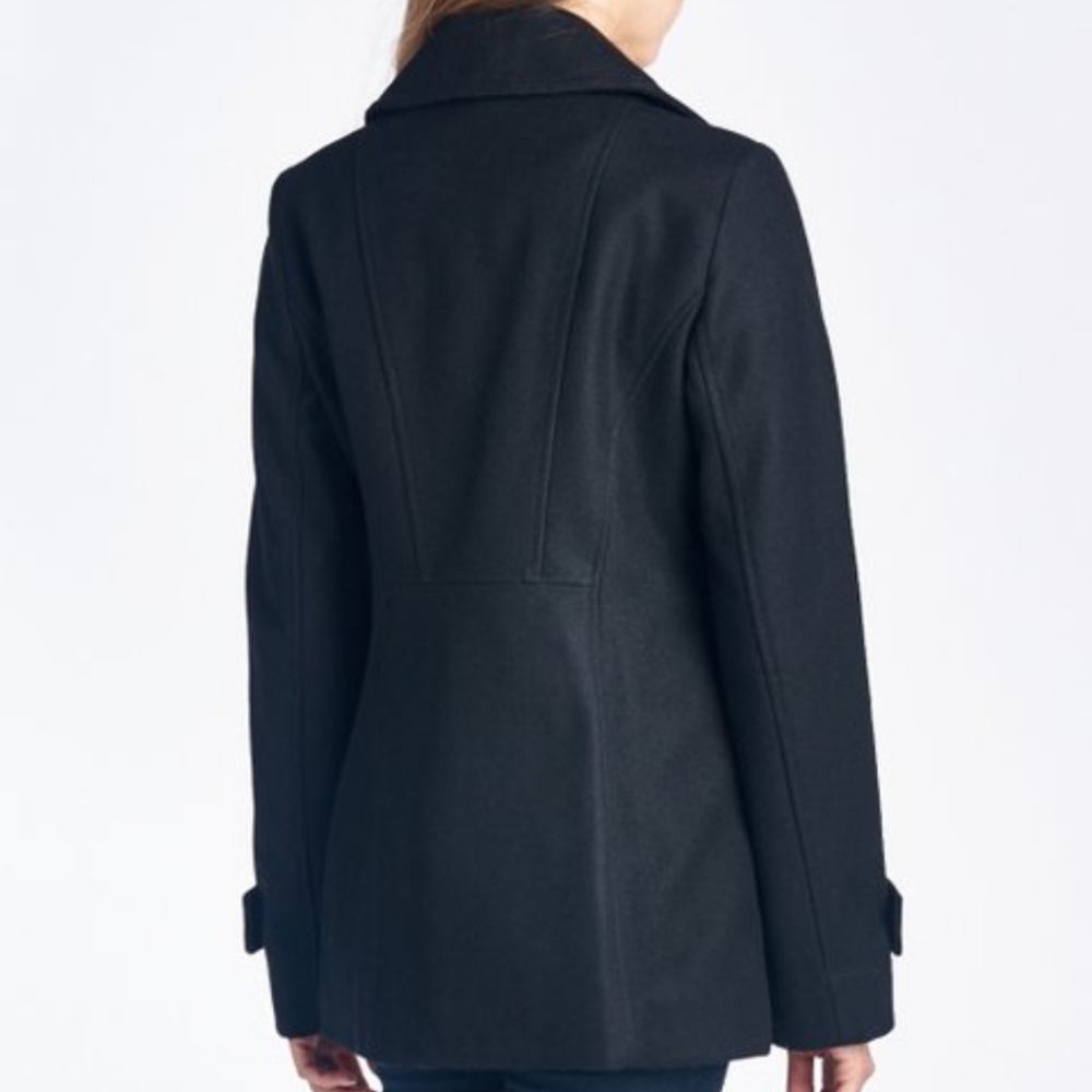 NWOT MICHAEL Michael Kors Double-Breasted Peacoat - Picture 3 of 5